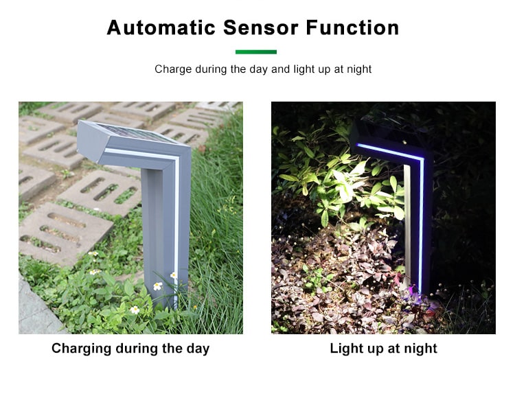 auto charge and day and light up at night